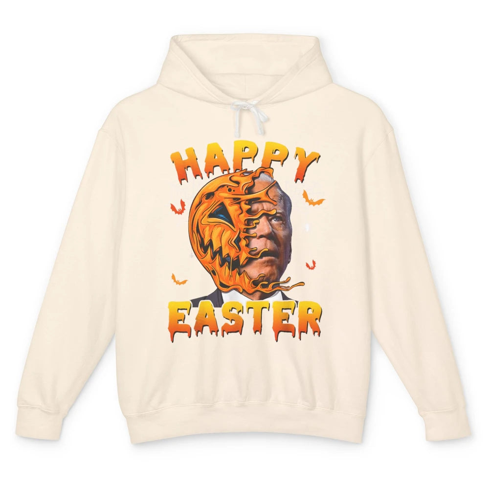 Funny Easter Anti Joe Biden Pumpkin Halloween Spooky Season Unisex Lightweight Hoodie