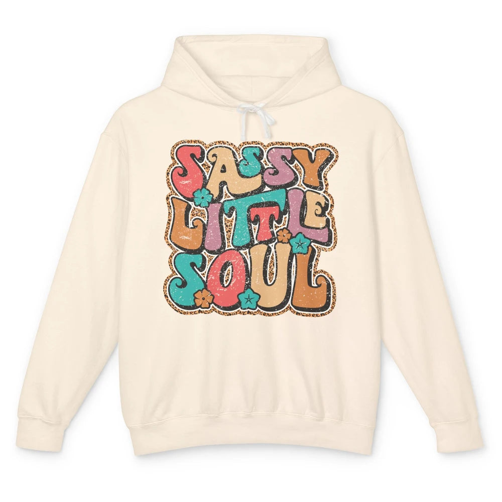 Retro Boho Groovy Sassy Little Soul Western Hippie Cowgirl Unisex Lightweight Hoodie