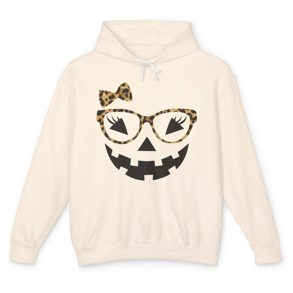 Funny Optometrist Eyeglasses Pumpkin Halloween Girl Costume Unisex Lightweight Hoodie