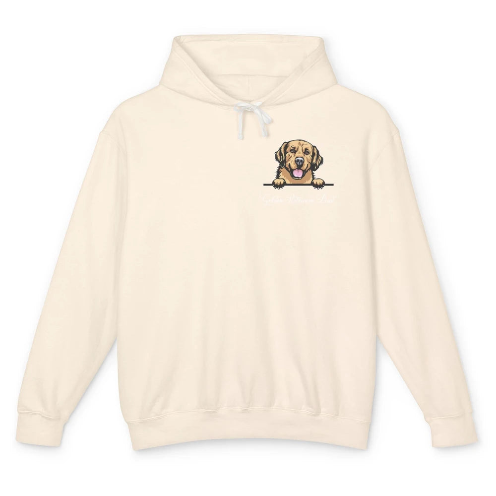 Golden Retriever Dad Happy Father Day Frenchie Dad Pocket Unisex Lightweight Hoodie