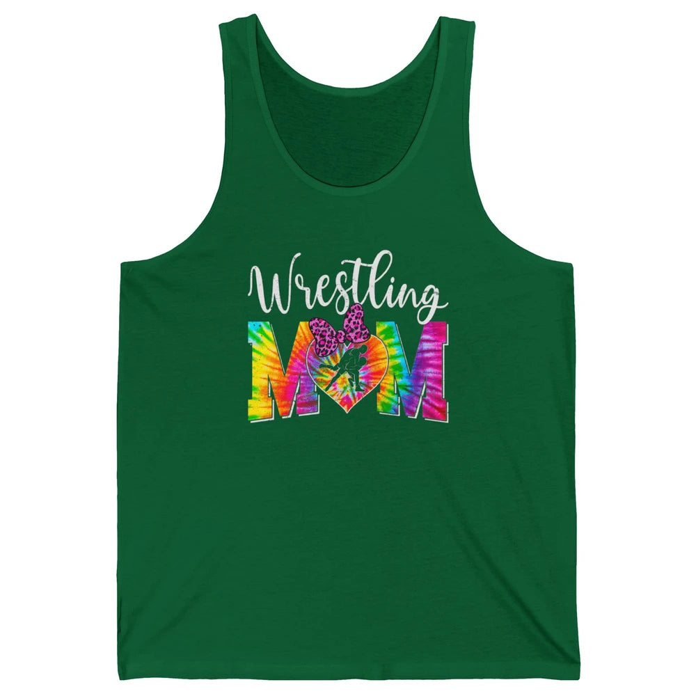 Vintage Sports Wrestling Mom Mama Martial Art Tie Dye Retro Unisex Jersey Tank