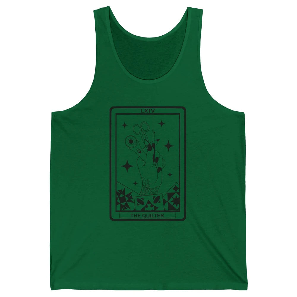 The Quilter Tarot Card Quilting Tool Sewing Yarning Crafting Unisex Jersey Tank