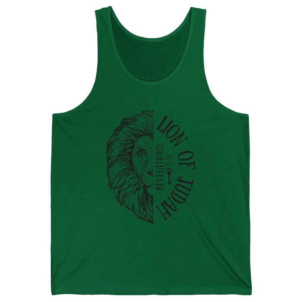 Yeshua Lion Of Judah Bible Verse Christian Faith Religious Unisex Jersey Tank