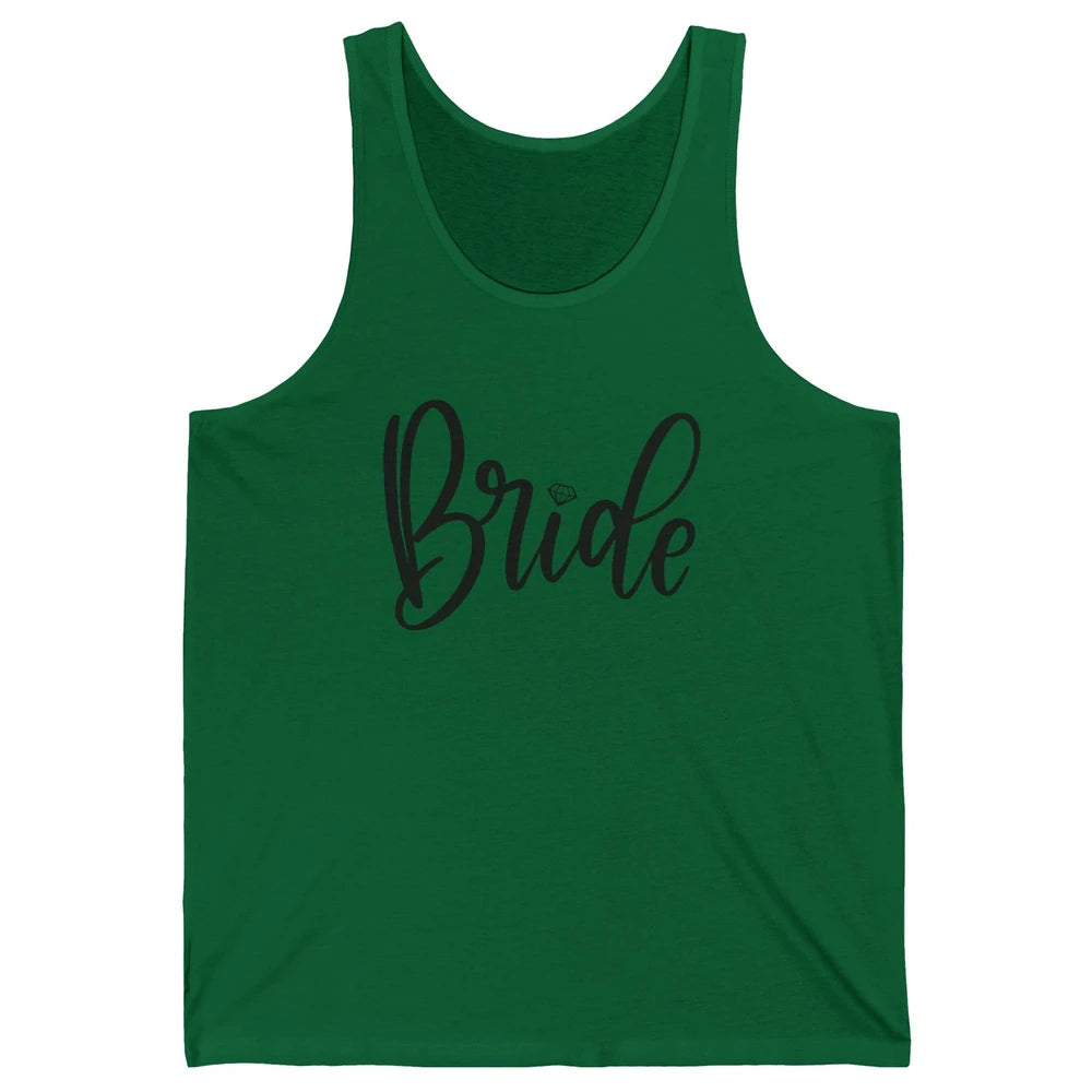 Bride To Be Diamond Ring Future Mrs. Engagement Bachelorette Unisex Jersey Tank