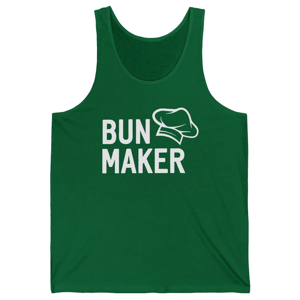 Bun Maker Bun Baker Pregnancy Announcement Baby Reveal Gift Unisex Jersey Tank