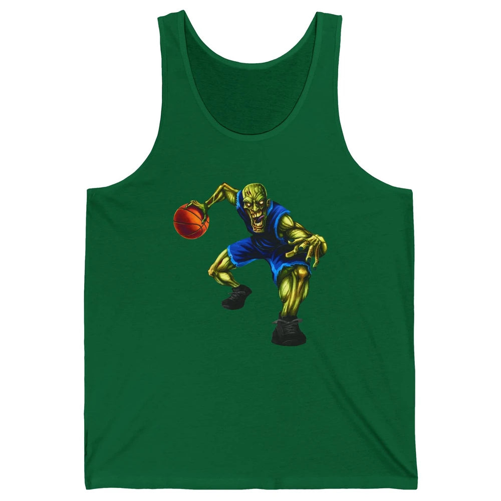 Zombie Basketball Halloween Basketball Players Scary Costume Unisex Jersey Tank