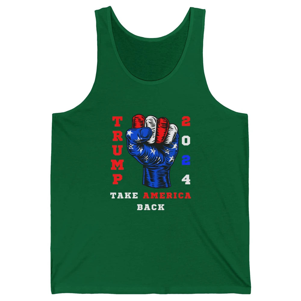 Take America Back 2024 Funny Vote Trump Republicans Vote Unisex Jersey Tank