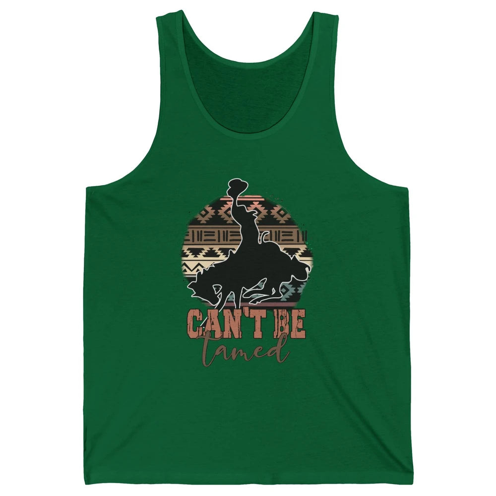 Can’t be Tamed Cowboy Saddle Horseback Western Country Unisex Jersey Tank