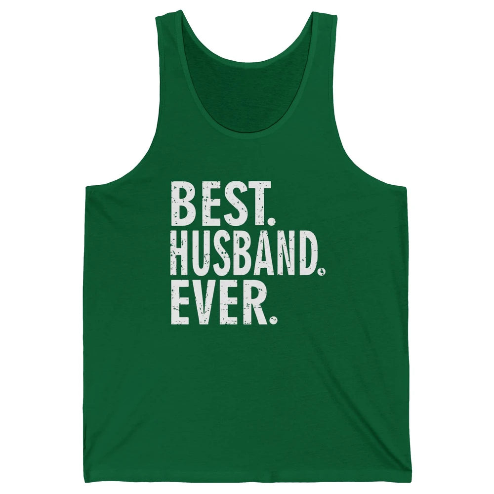 Vintage Best Husband Ever Father's Day Unisex Jersey Tank