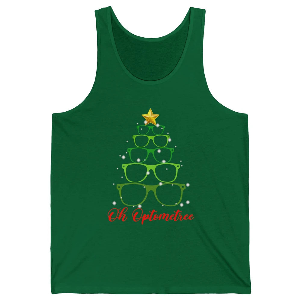 Glasses Christmas Tree Oh Optometree Optometry Optician Gift Unisex Jersey Tank