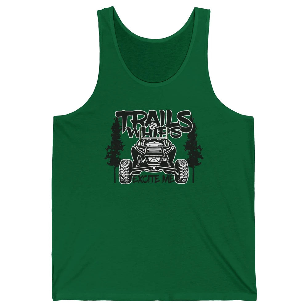 Trails and Whips Excite Me RZR SXS Offroad Riding Life Gift Unisex Jersey Tank