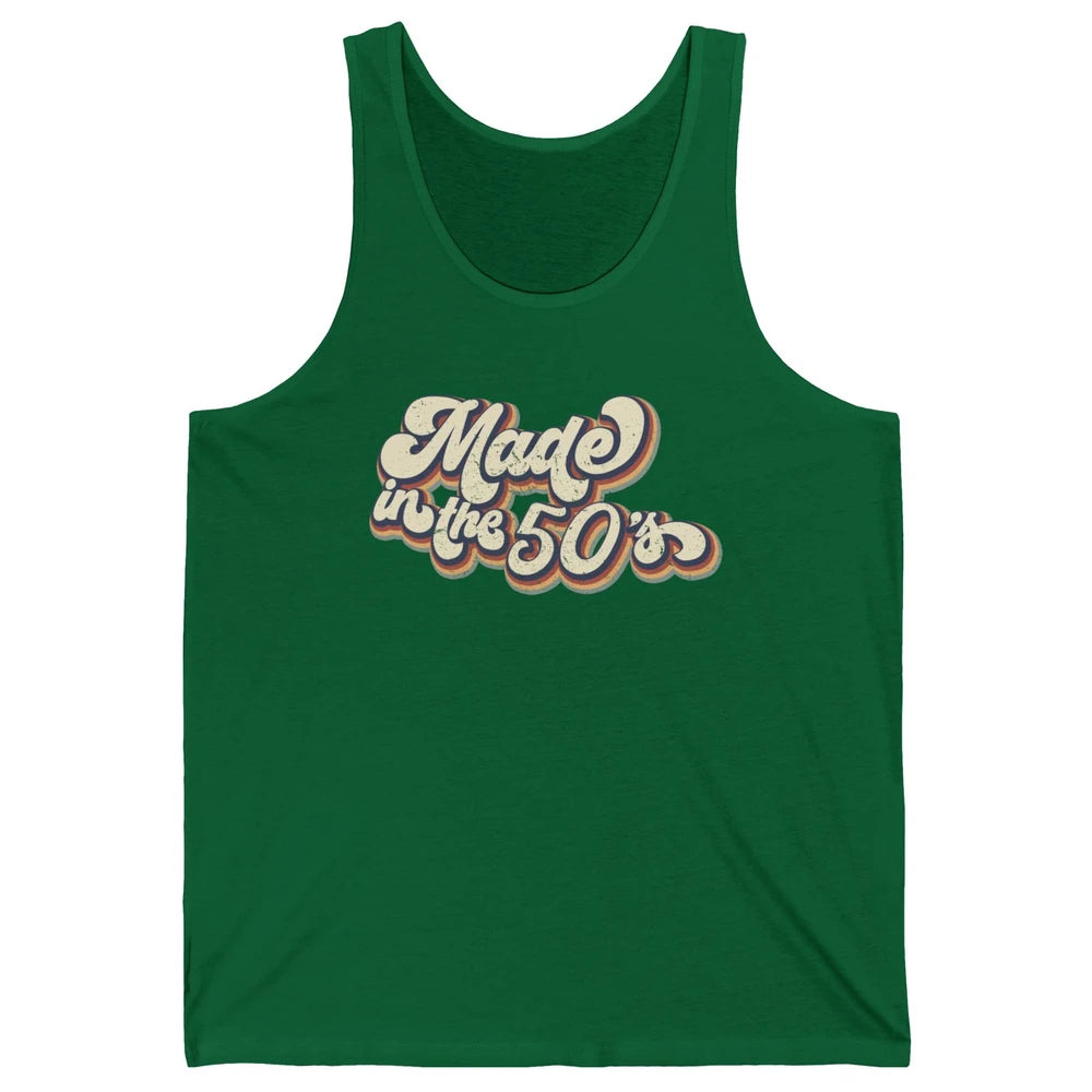 Retro Vintage Made In The 50's 1950s Born Birthday 50s Born Unisex Jersey Tank