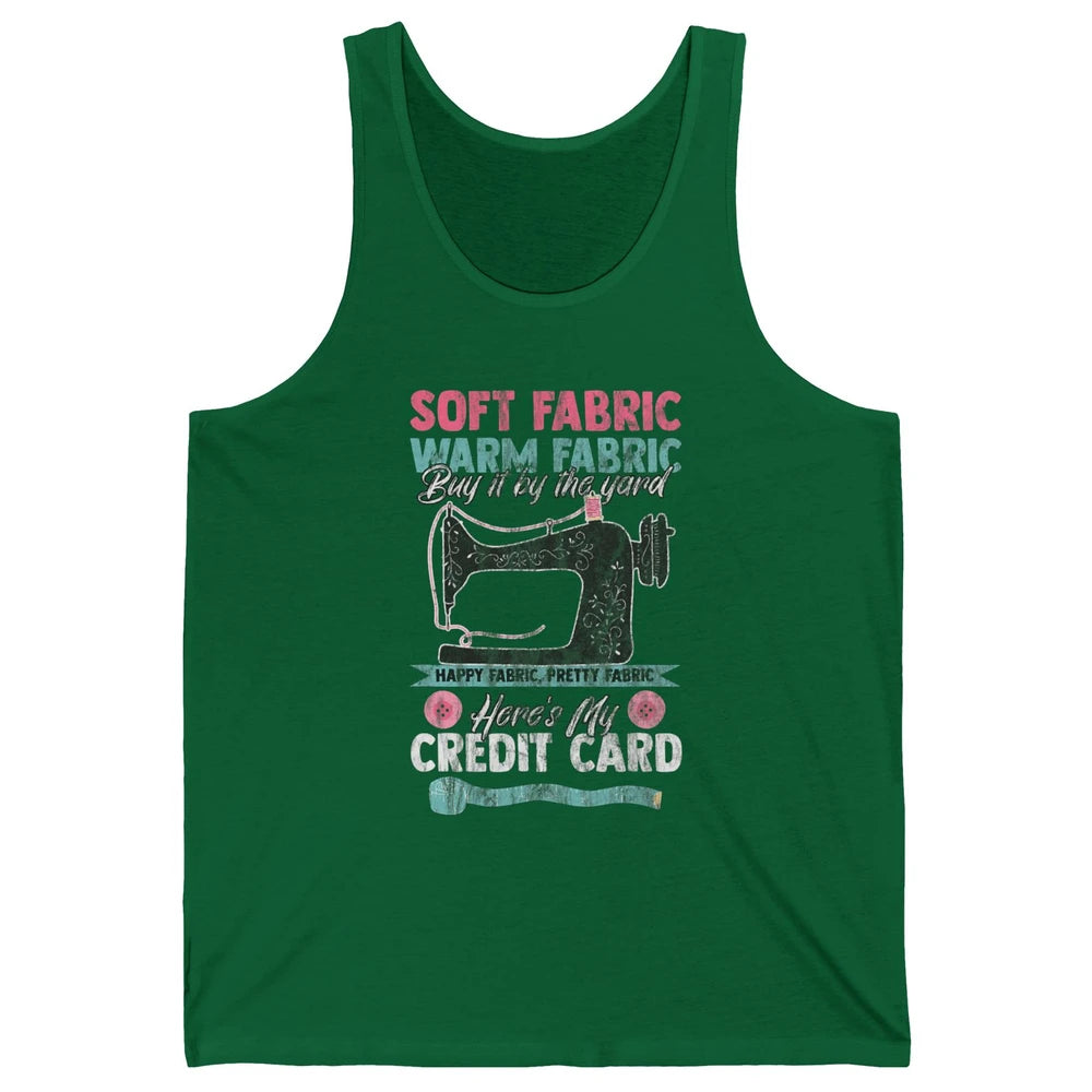 Soft Fabric By The Yard Sewing Machine Quilting Crafting Unisex Jersey Tank