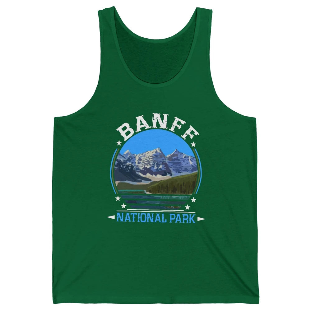 Banff National Park Canada Alberta's Rockies Nature Camping Unisex Jersey Tank