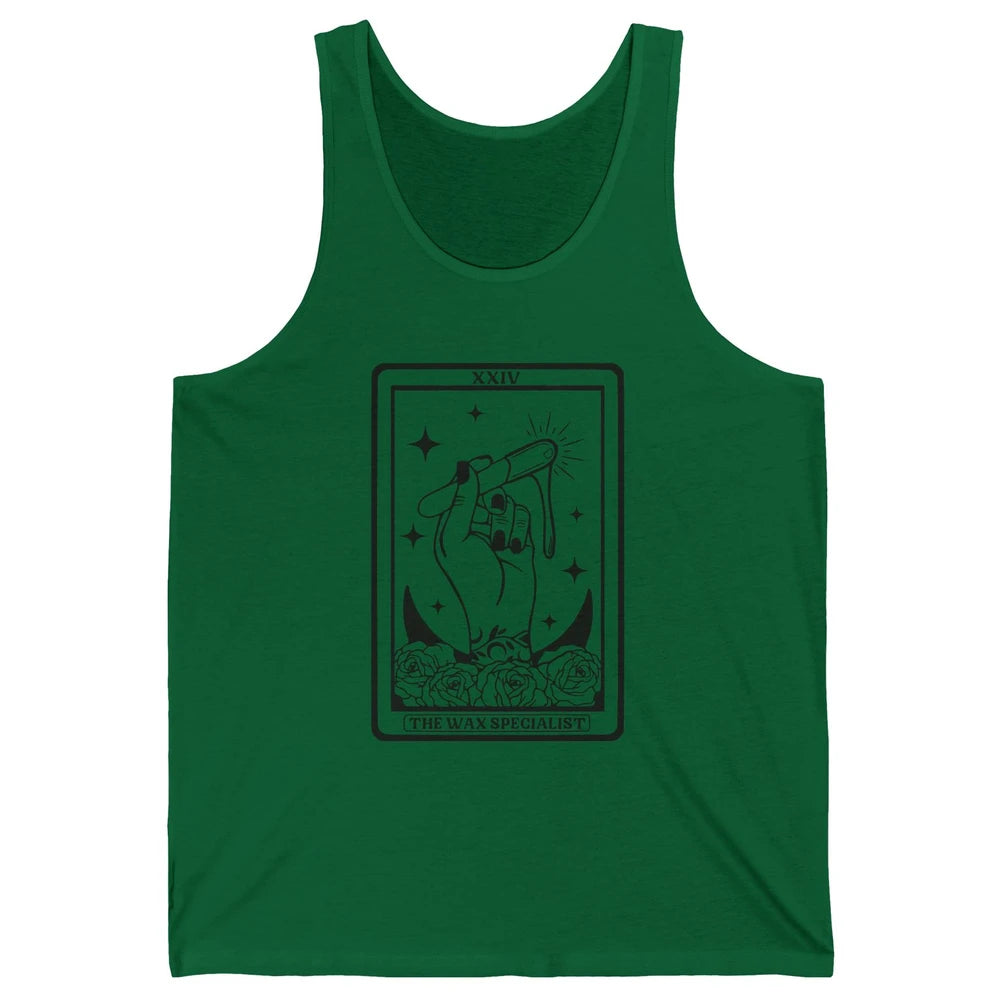 Wax Specialist Tarot Card Beautician Wax Hustler Cosmetology Unisex Jersey Tank