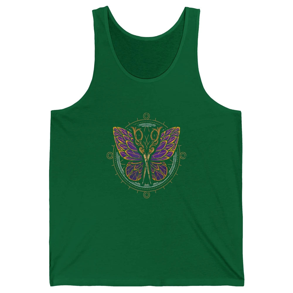 Woman Hair Butterfly Barber Hairstylist Hairdresser Retro Unisex Jersey Tank