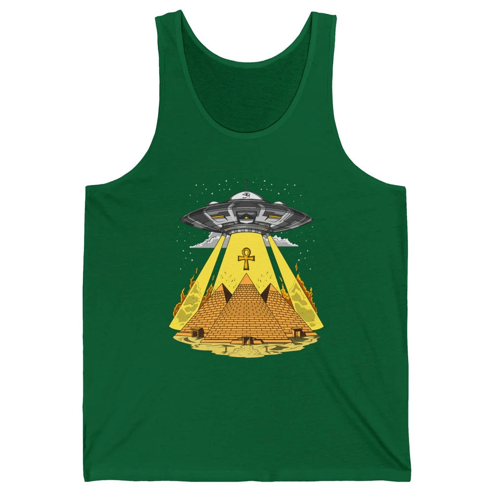 Ancient Egyptian Pyramids Alien Space Annunaki Conspiracy Unisex Jersey Tank