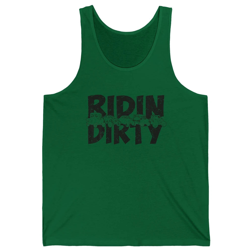 Retro UTV SXS Rider Riding Dirty ATV Offroad Riding SXS Life Unisex Jersey Tank