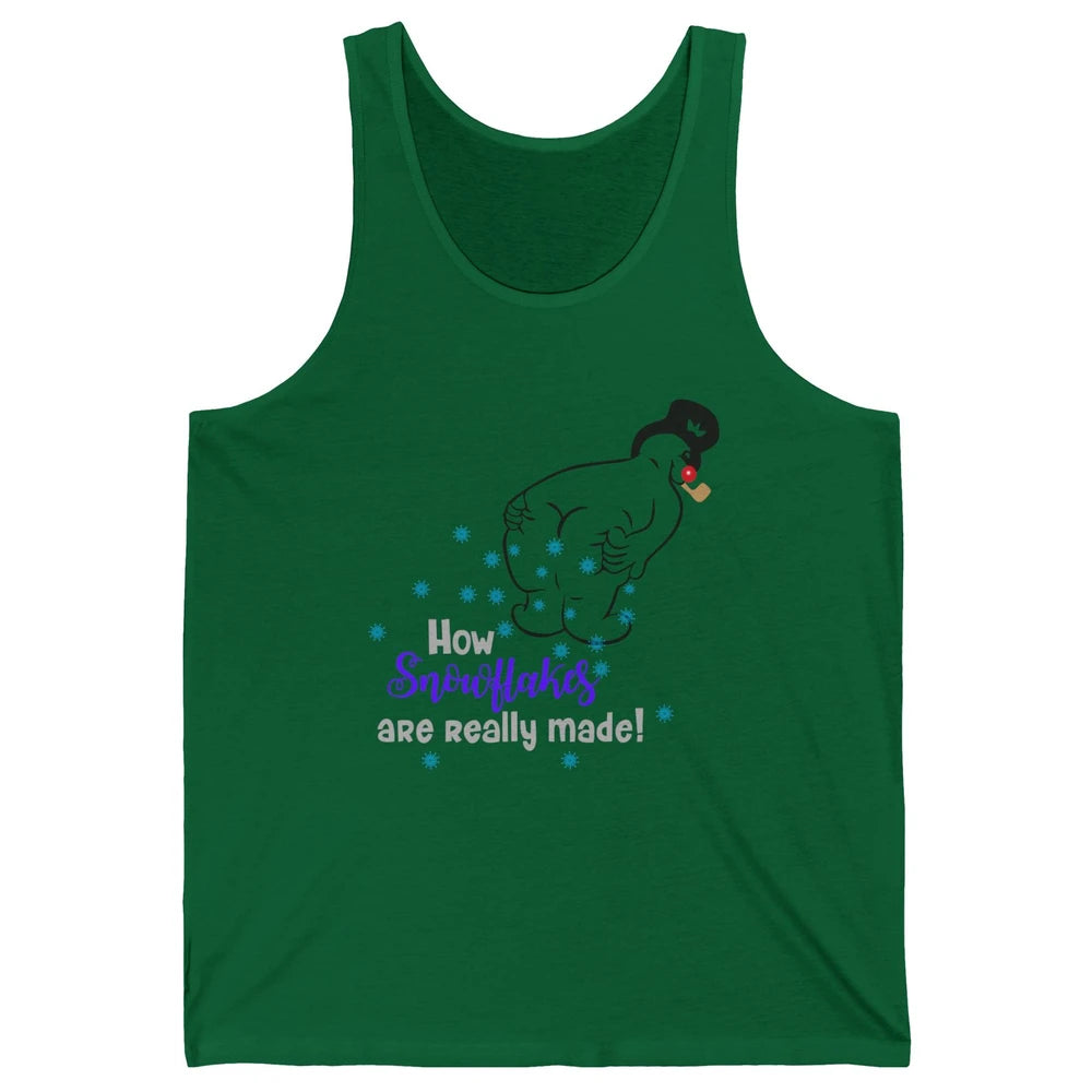 Funny How Snowflakes Are Really Made Christmas Costume Gift Unisex Jersey Tank