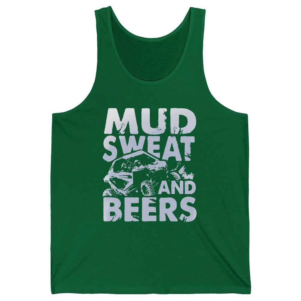 Retro UTV SXS Rider Mud Sweat And Beers ATV Offroad Riding Unisex Jersey Tank