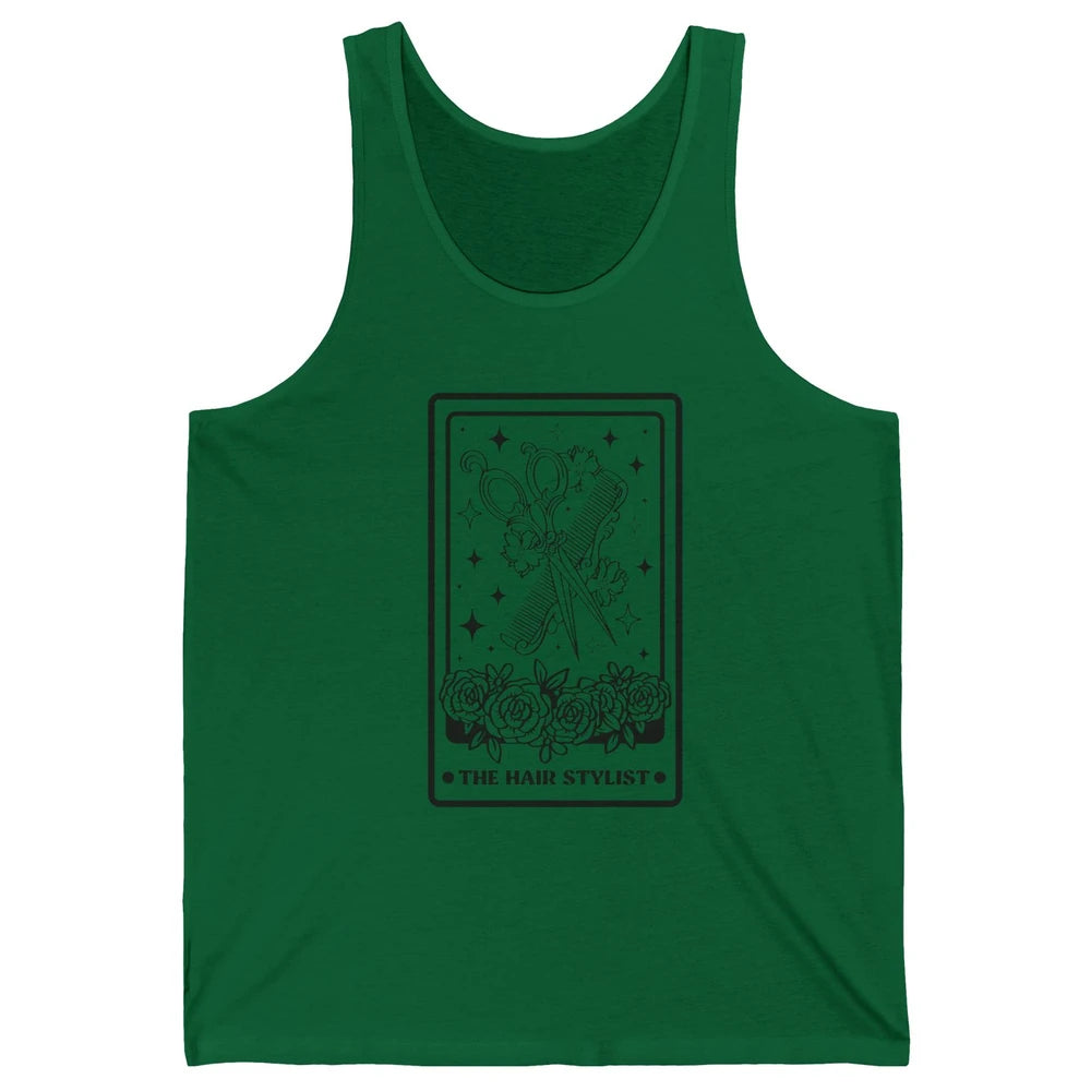 The Hairstylist Tarot Card Barber Hairdresser Beautician Unisex Jersey Tank