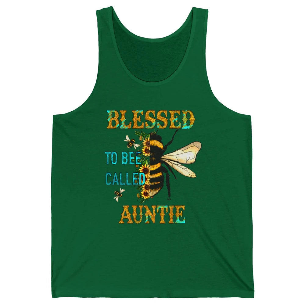 Blessed To Bee Called Auntie Pregnancy Nephew Niece Gift Unisex Jersey Tank