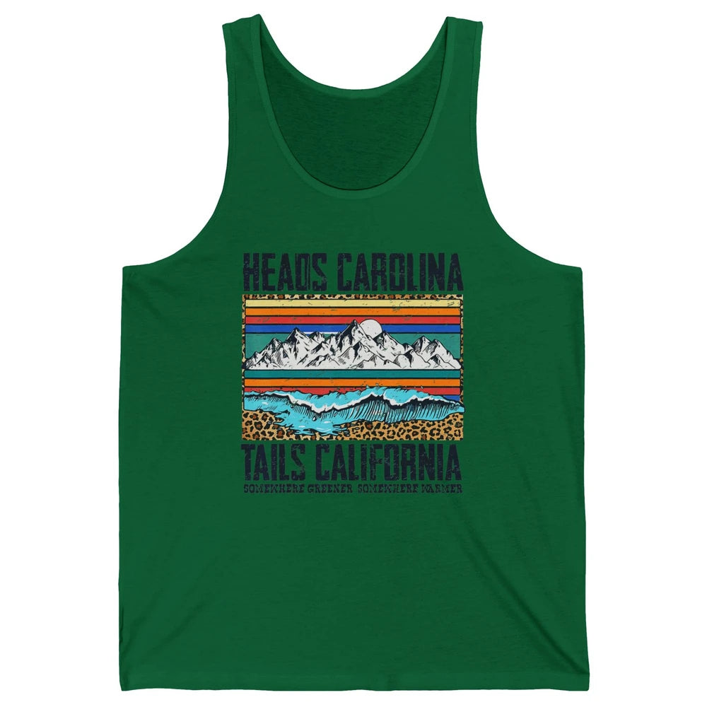 Vintage Heads Carolina Tail California Beach Summer Travel Unisex Jersey Tank