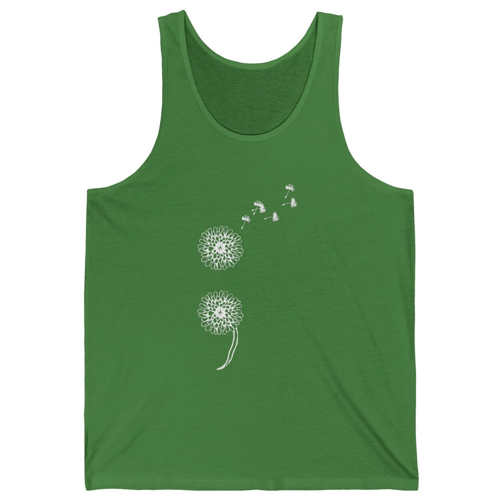 Semicolon Dandelion Vintage  Suicide Prevention Awareness Unisex Jersey Tank