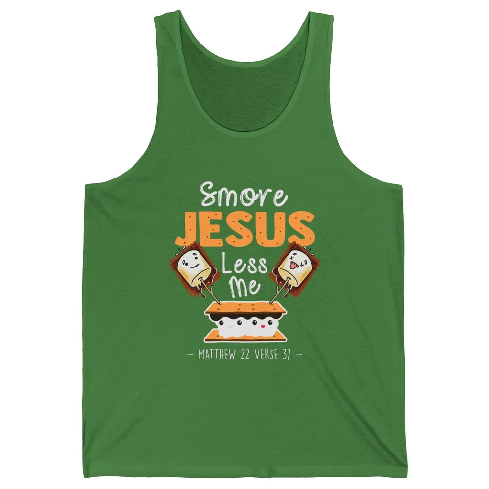 Smore Jesus Less Me Christian Pun Camping Camper Religion Unisex Jersey Tank