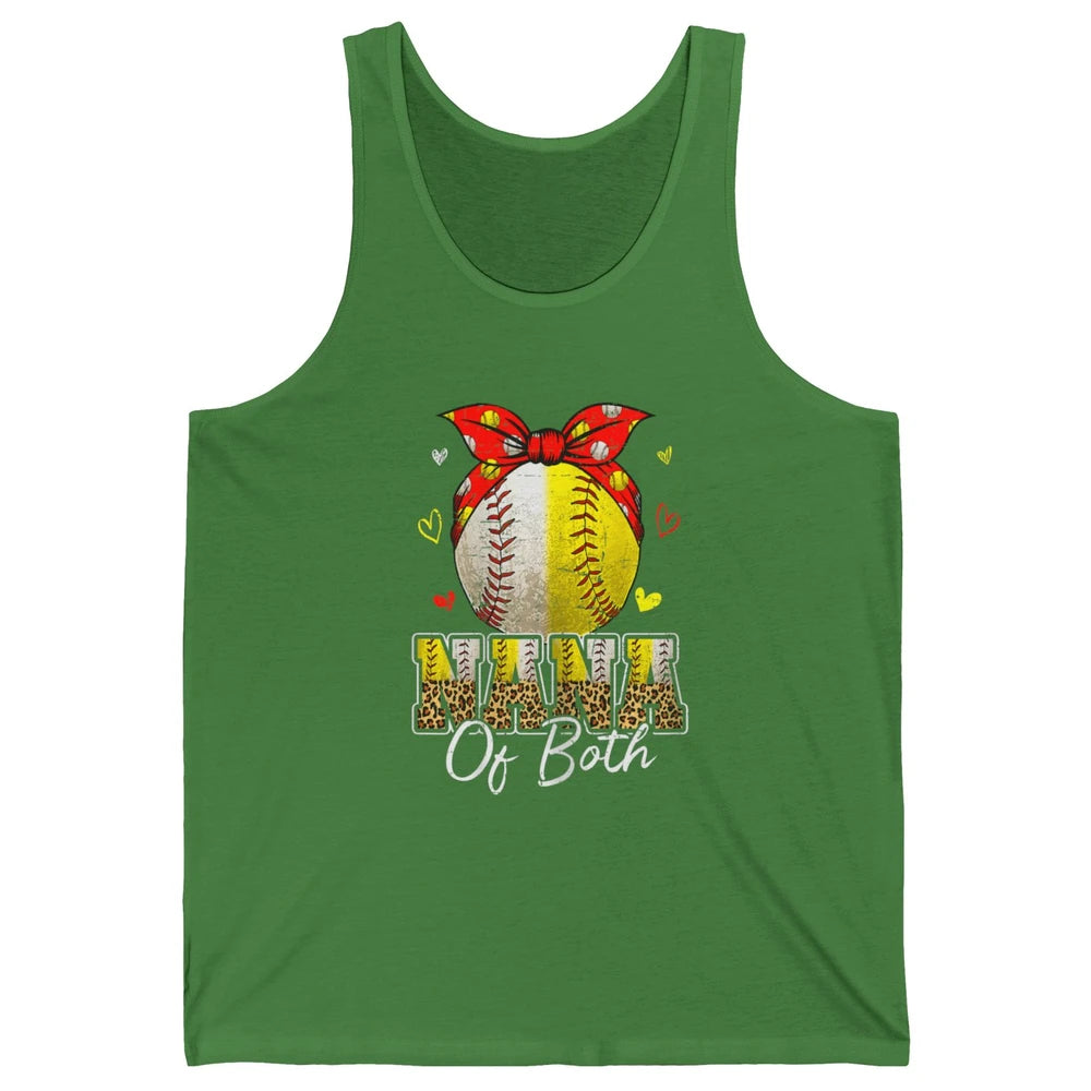 Women Baseball Softball Nana Of Both Mothers Day Sports Game Unisex Jersey Tank