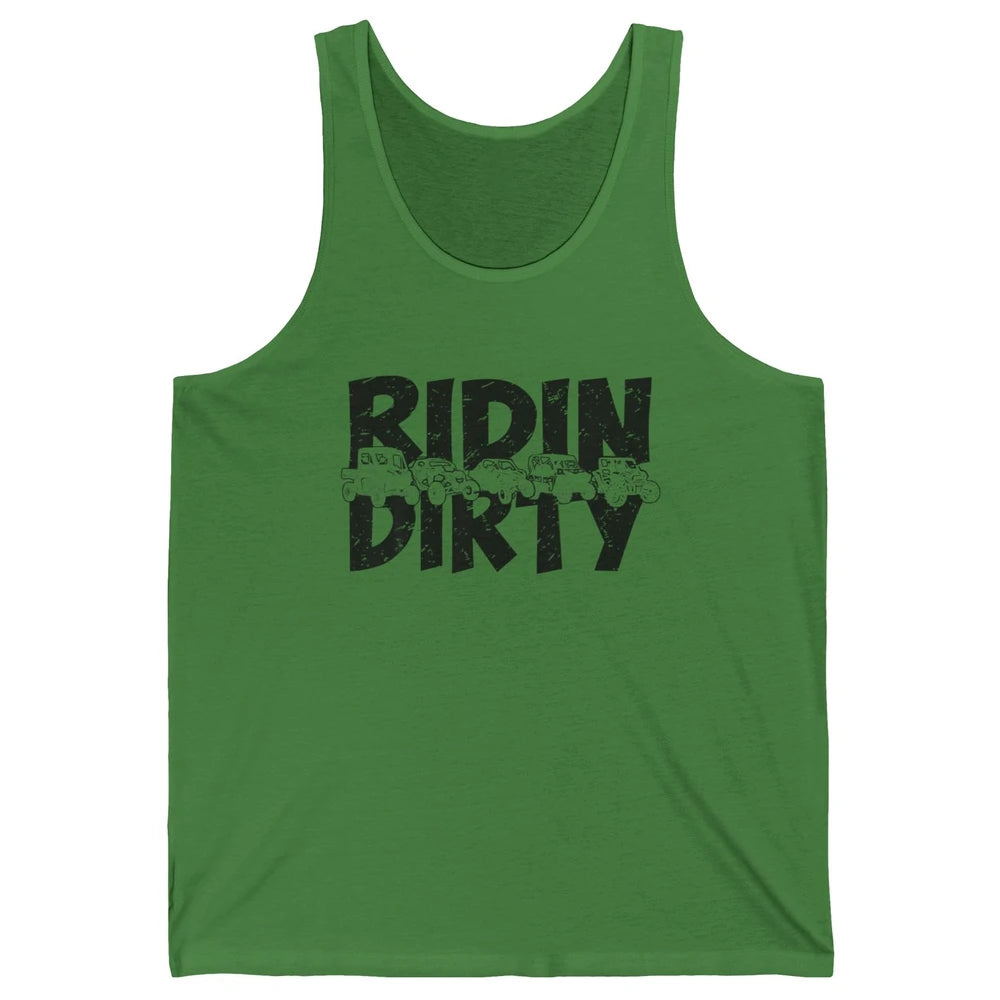 Retro UTV SXS Rider Riding Dirty ATV Offroad Riding SXS Life Unisex Jersey Tank