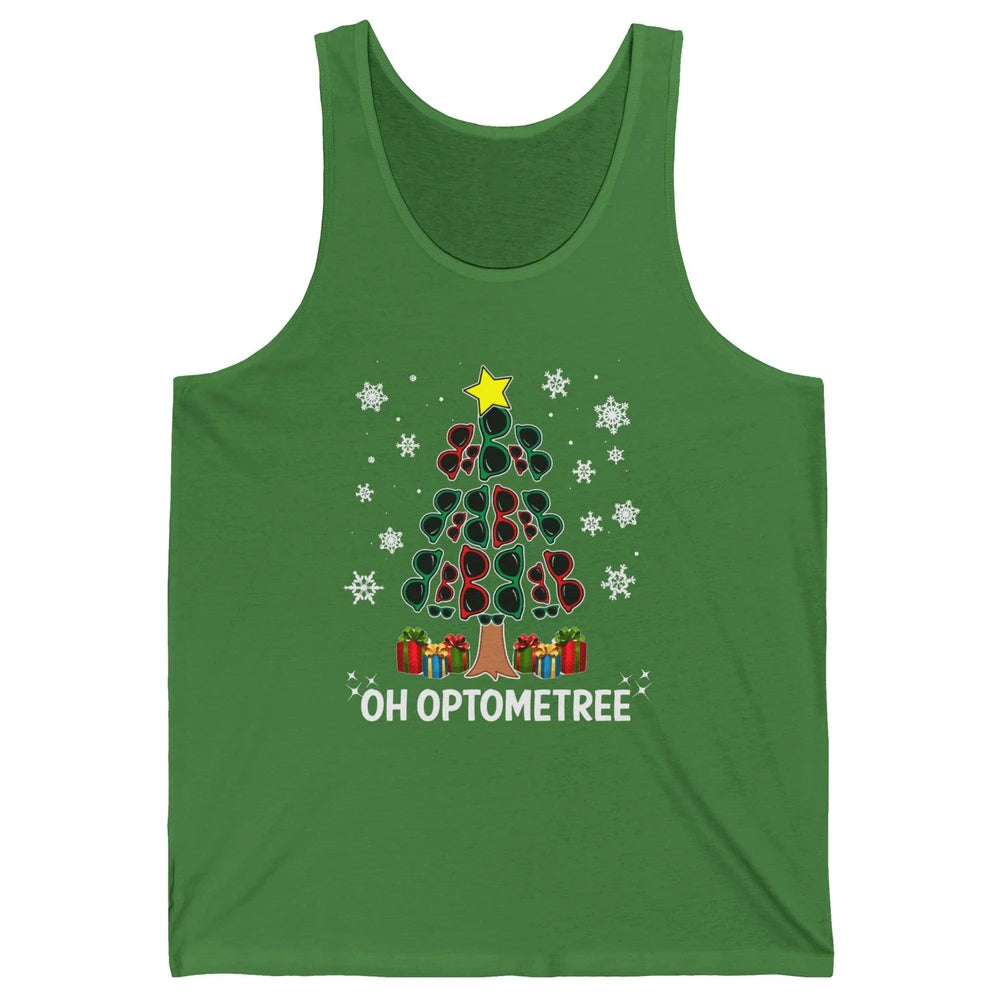 Glasses Christmas Tree Oh Optometree Optometry Optician Gift Unisex Jersey Tank