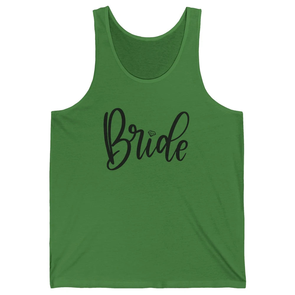 Bride To Be Diamond Ring Future Mrs. Engagement Bachelorette Unisex Jersey Tank