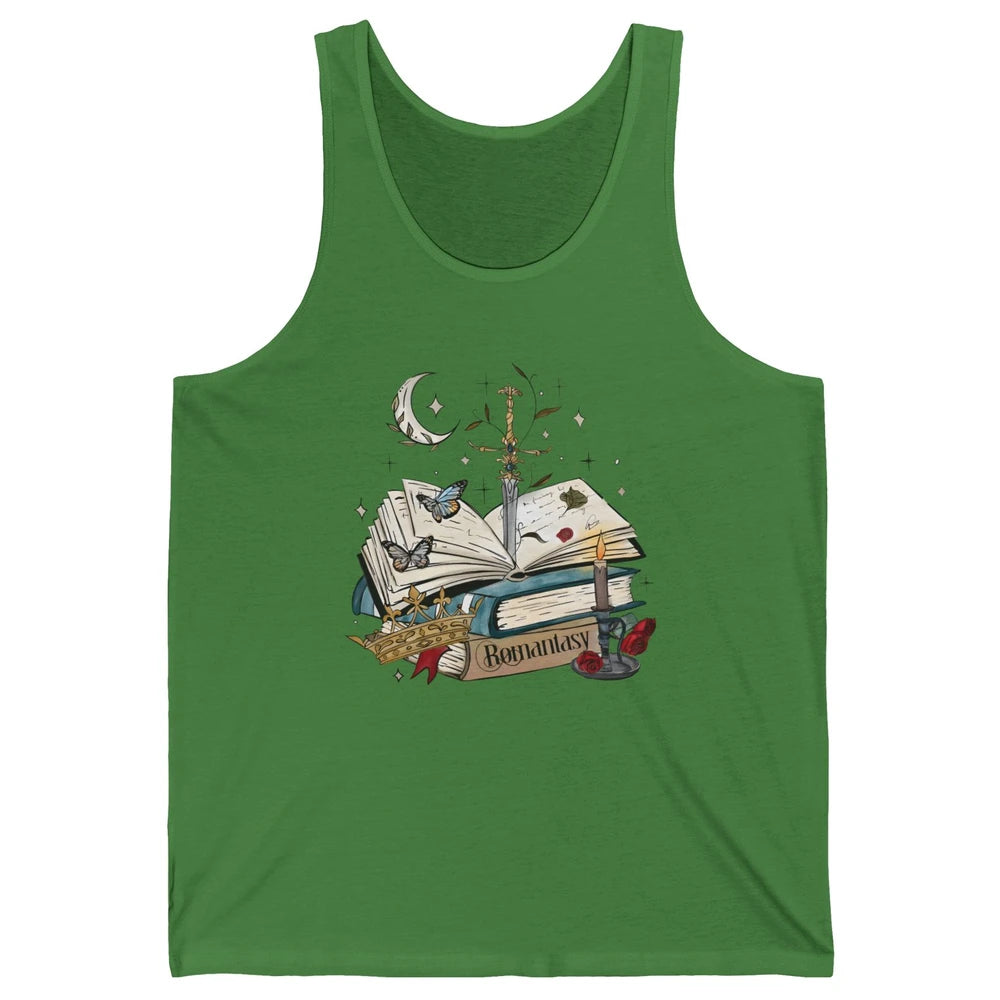 Bookish Romance Reader Librarian Literature Gothic Bookworm Unisex Jersey Tank