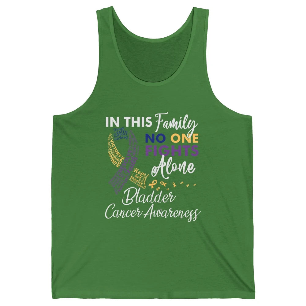 Bladder Cancer Awareness In This Family No One Fight Alone Unisex Jersey Tank