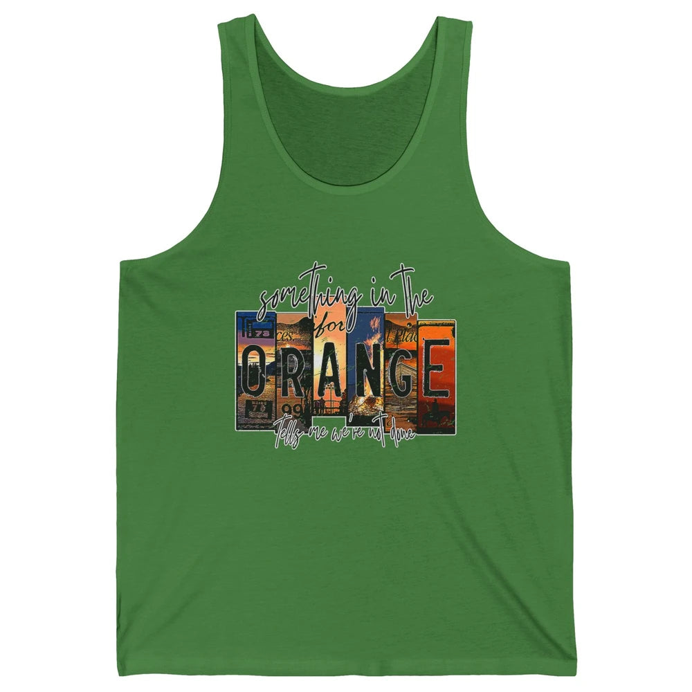 Retro Something In The Orange Vintage Western Country Rodeo Unisex Jersey Tank