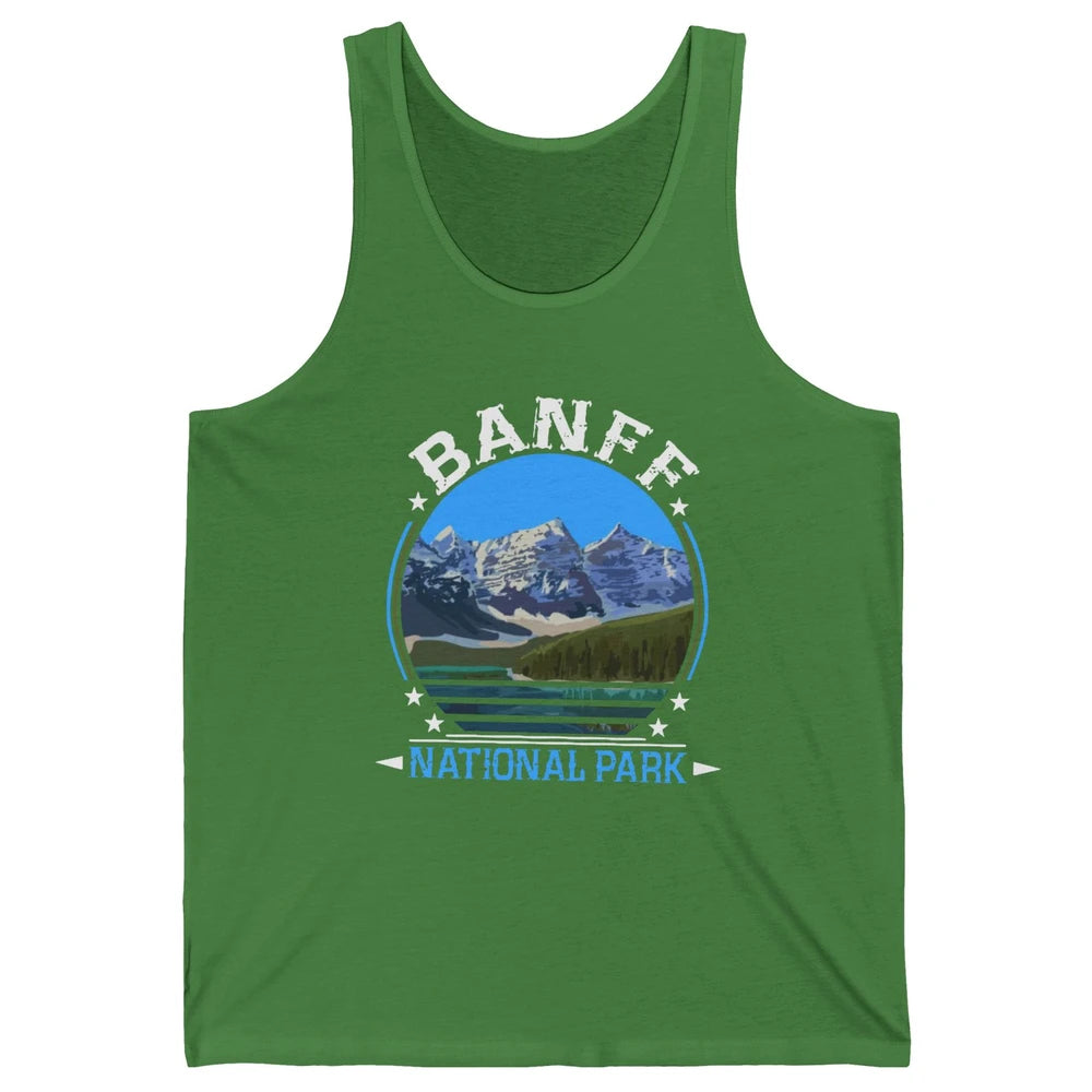 Banff National Park Canada Alberta's Rockies Nature Camping Unisex Jersey Tank