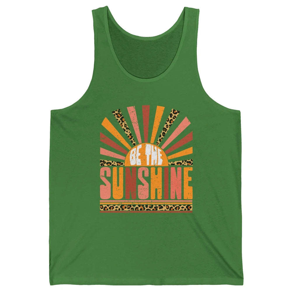 Be The Sunshine Retro Leopard Sun Vintage Summer Vacation Unisex Jersey Tank