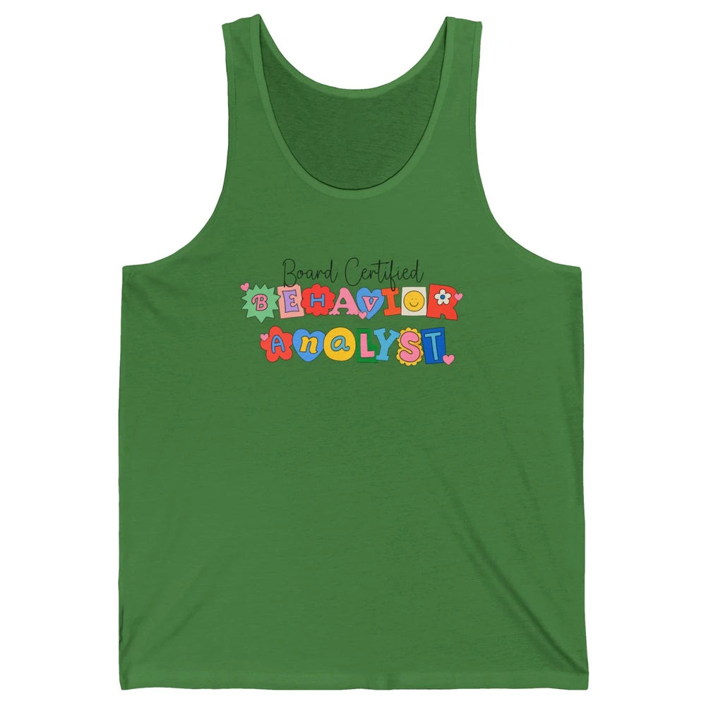 Board Certified Behavior Analyst BCBA Symbols ABA Therapist Unisex Jersey Tank