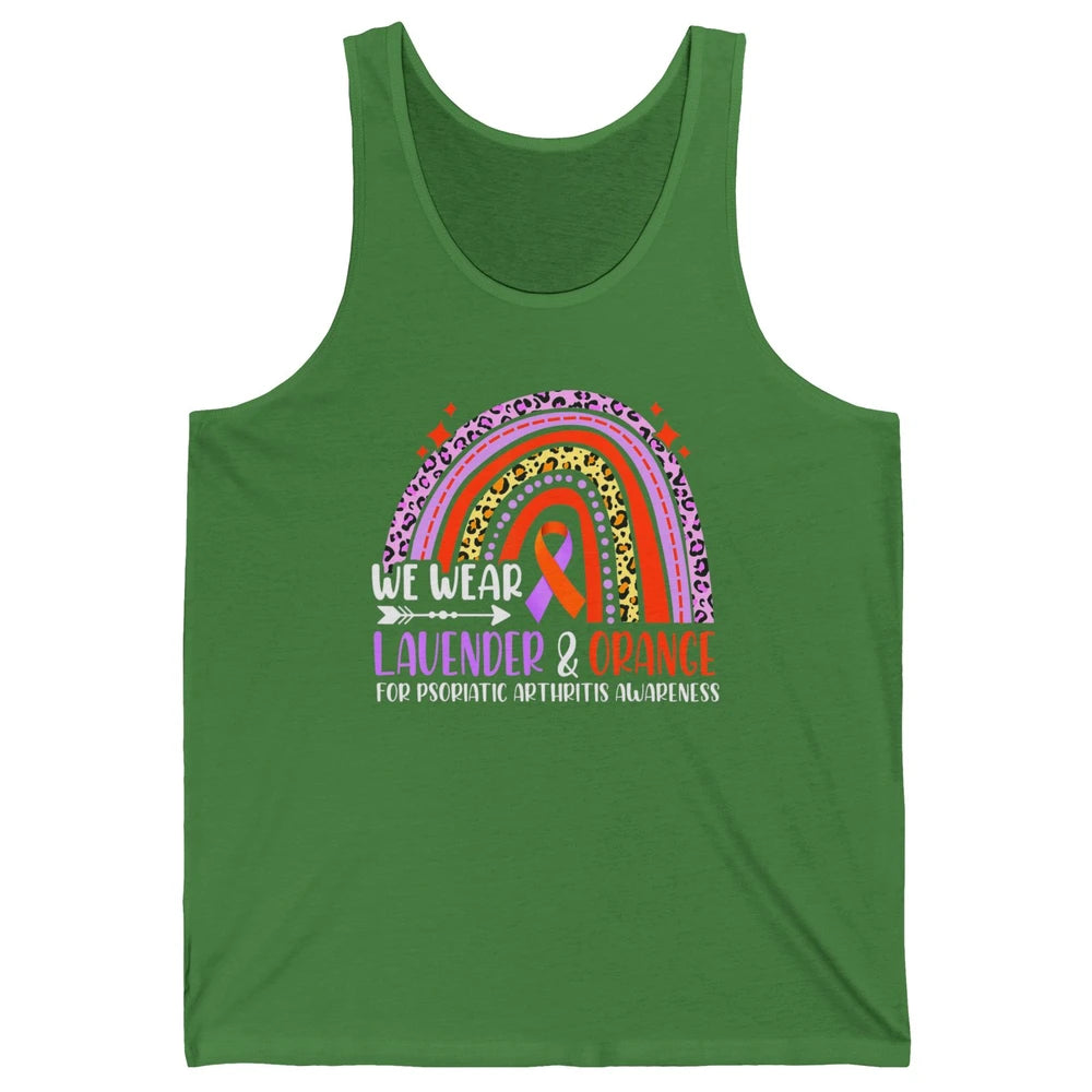 Wear Lavender Orange Rainbow Psoriatic Arthritis Month PsA Unisex Jersey Tank