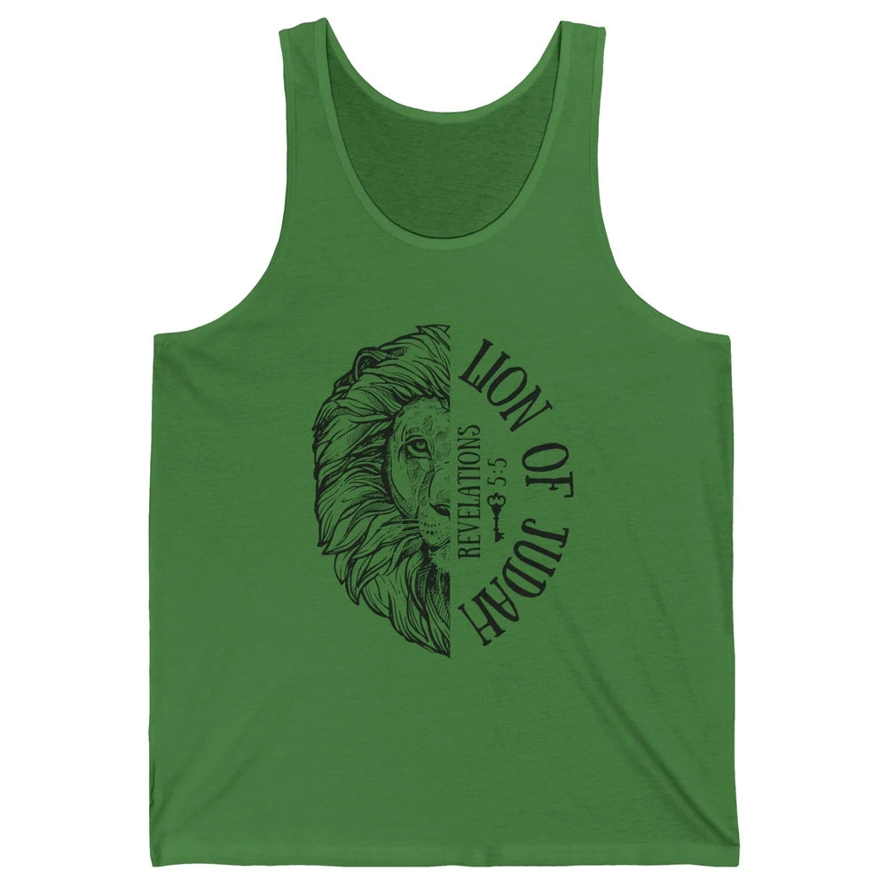 Yeshua Lion Of Judah Bible Verse Christian Faith Religious Unisex Jersey Tank