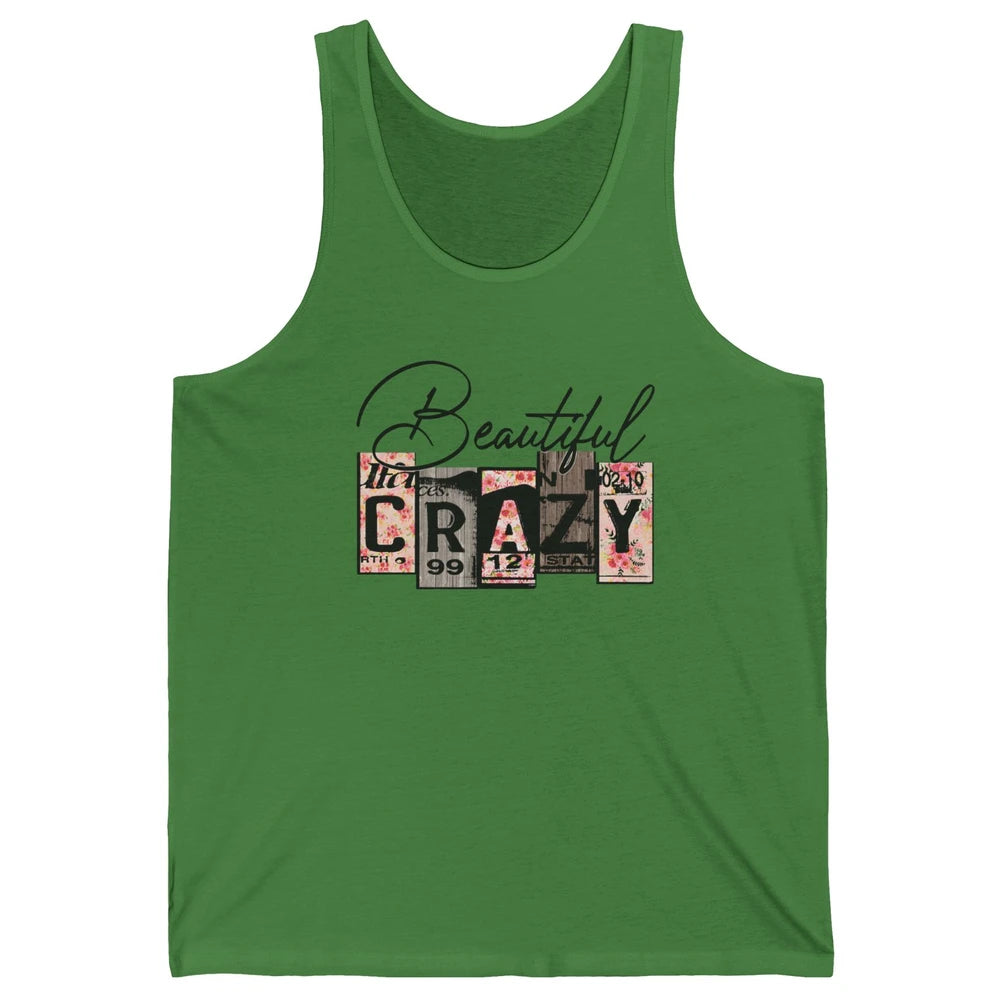 Beautiful Crazy Floral Western Country Girl Mother Gift Unisex Jersey Tank