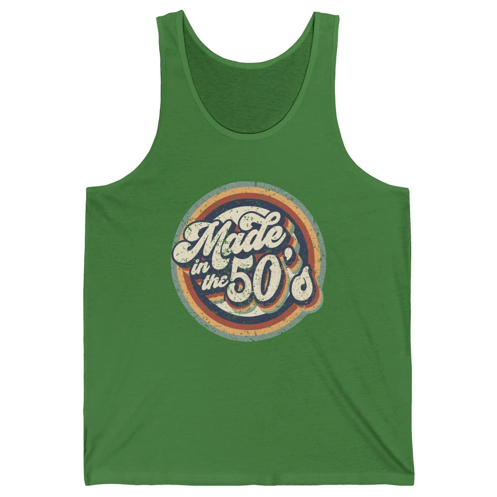 Retro Vintage Made In The 50's 1950s Born Birthday Day Gift Unisex Jersey Tank