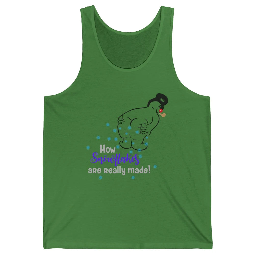 Funny How Snowflakes Are Really Made Christmas Costume Gift Unisex Jersey Tank