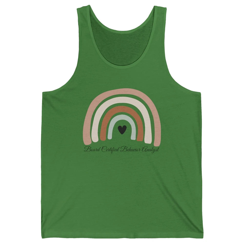 Board Certified Behavior Analyst BCBA Rainbow ABA Therapist Unisex Jersey Tank