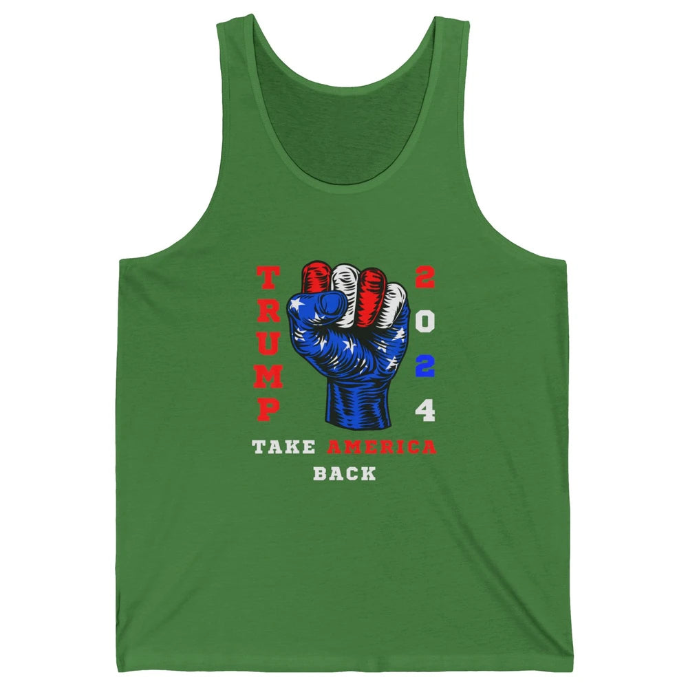 Take America Back 2024 Funny Vote Trump Republicans Vote Unisex Jersey Tank