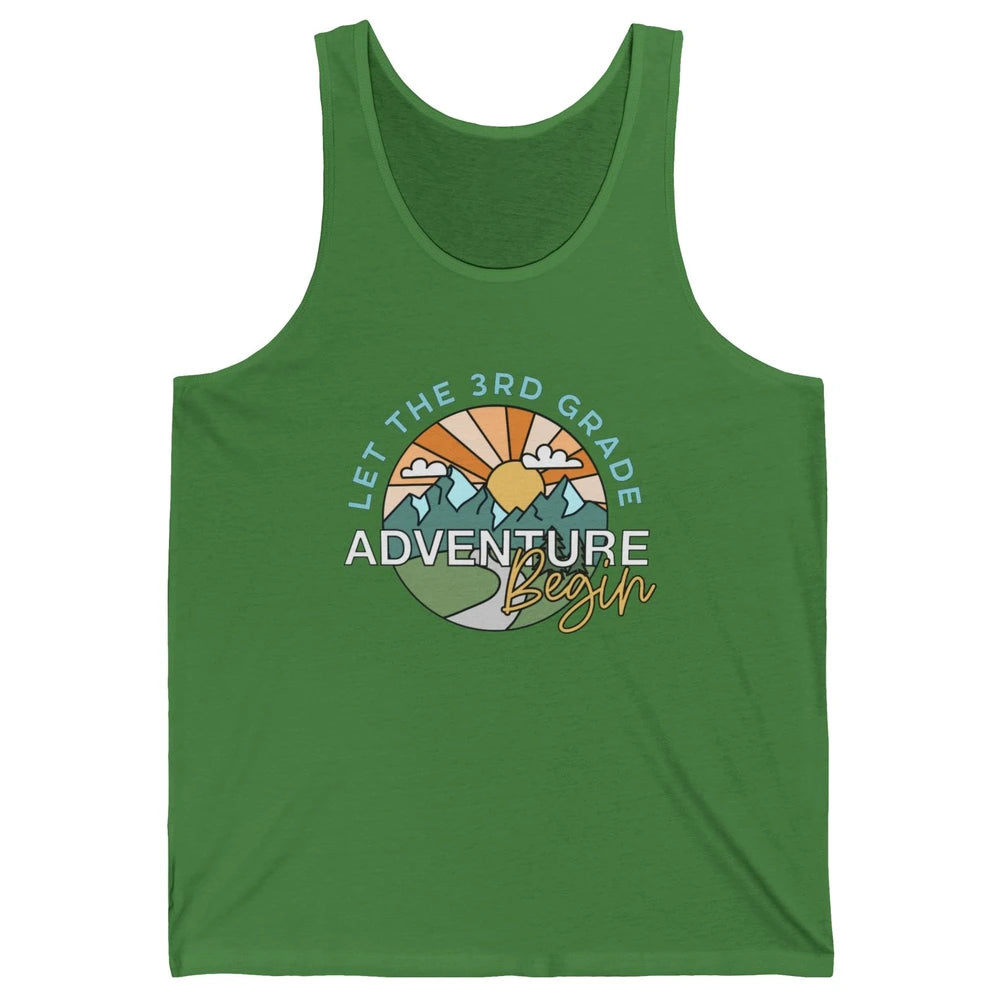 Vintage Back To School Let The 3rd Grade Adventure Begin Unisex Jersey Tank