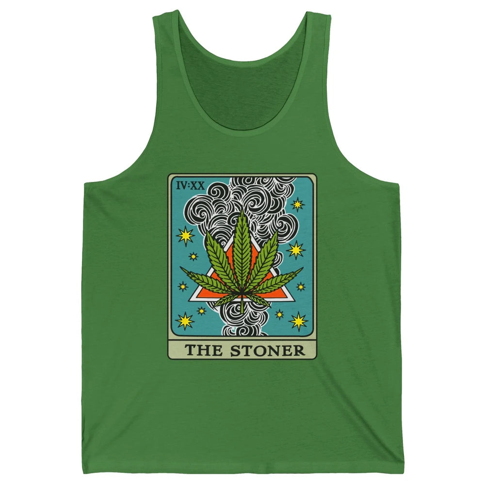 Vintage Weed The Stoner Tarot Card Weed Cannabis Marijuana Unisex Jersey Tank