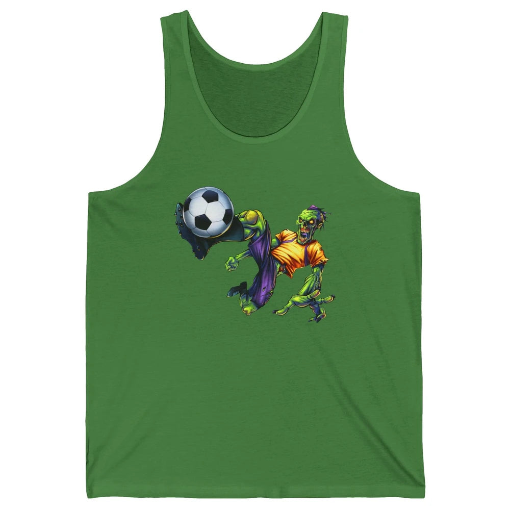 Zombie Soccer Striker Halloween Soccer Player Costume Gift Unisex Jersey Tank