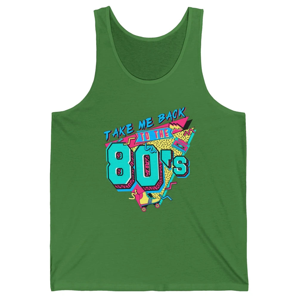 Vintage Take Me Back To The 80s Cassette Retro Rainbow Child Unisex Jersey Tank